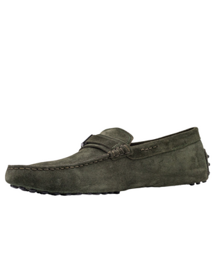 TODS Army Green Mocassin