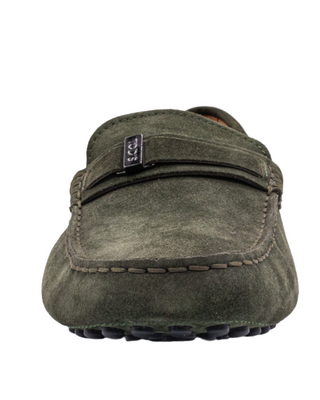TODS Army Green Mocassin