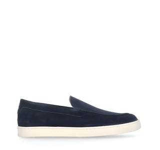 Brunello Cucinelli Mens Slip On Loafers in Navy