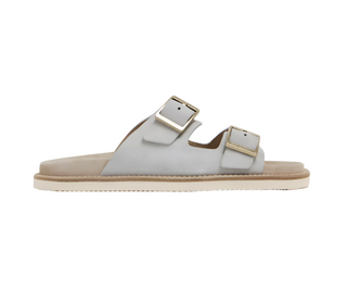 Brunello Cucinelli Mens Sandals With Buckles In Light Gray