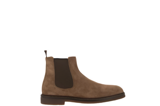 Brunello Cucinelli Mens Chelsea Boots in Chestnut