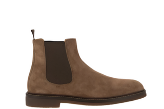 Brunello Cucinelli Mens Chelsea Boots in Chestnut