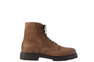 Brunello Cucinelli Mens Suede Lace Up Boots