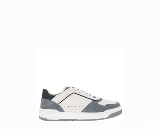 Brunello Cucinelli Basket trainers in grained calfskin and washed suede