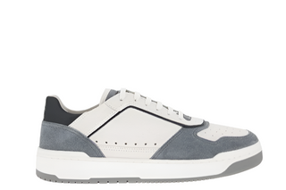 Brunello Cucinelli Basket trainers in grained calfskin and washed suede