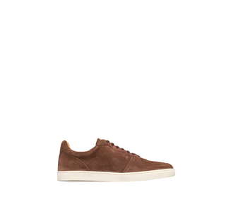 Brunello Cucinelli Suede Perforated Sneakers in Brown