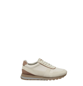 Brunello Cucinelli Mens Suede Leather Sneakers in Beige