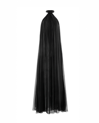 Tom Ford Womens Embroidered Halterneck Evening Black Dress