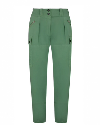 Tom Ford Womens Cotton Twill Pleated Cargo Pants In Green