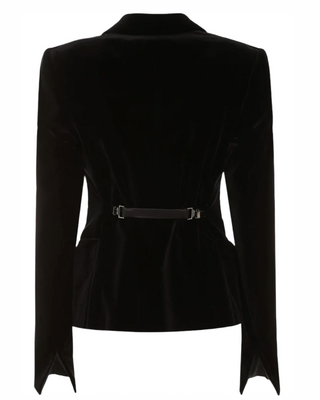 Tom Ford Womens Velvet Blazer In Black