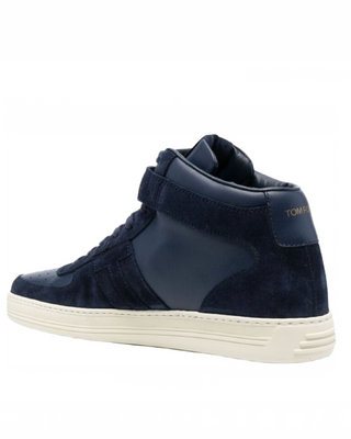 Tom Ford Mens High Top Sneakers In Blue
