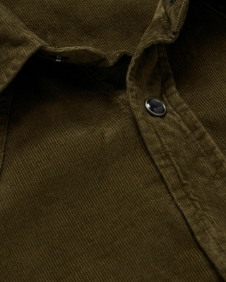 Tom Ford Mens Hunter Green Western Corduroy Shirt