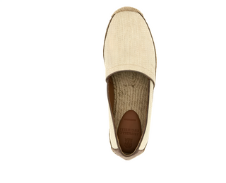 Brunello Cucinelli Piping Espadrilles in Ivory with Taupe Accents