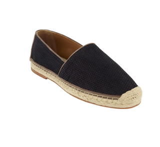 Brunello Cucinelli Mens Black Raffia Espadrilles