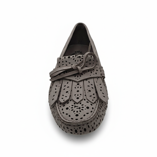 TODS WOMENS LOAFERS IN GREY