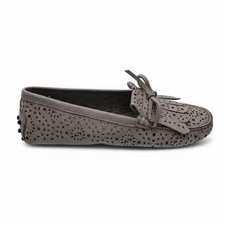 TODS WOMENS LOAFERS IN GREY