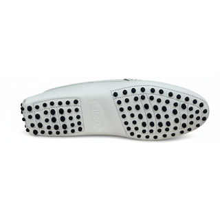 TODS WOMENS LOAFERS IN PEARL