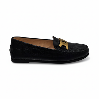 TODS WOMENS LOAFERS IN BLACK