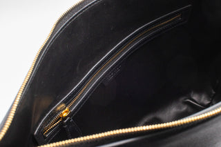 The Row Womens Allie N/S Leather Hobo Bag In Black