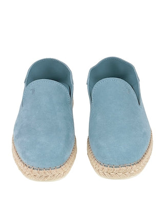 Tod's Mens Espadrilles Loafers In Light Blue