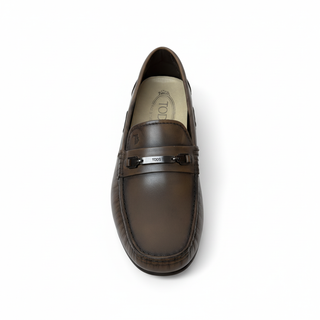 TODS MENS LOAFERS IN BROWN