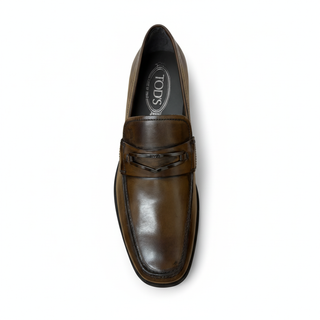 TODS MENS LOAFERS IN BROWN