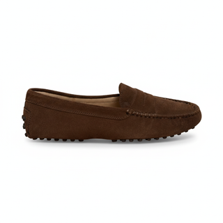 TODS WOMENS LOAFERS IN COCOA