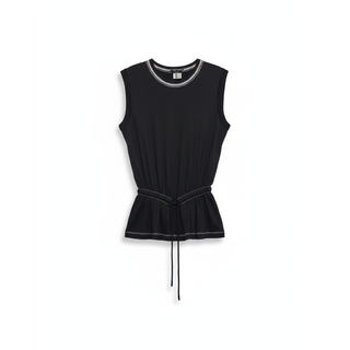 Tom Ford Black Sleeveless Top With Opened Side