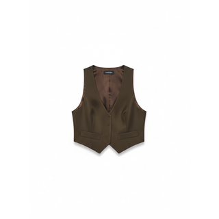 Tom Ford Twill Brown Vest