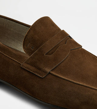 Tod's Suede Loafer In Brown for Men