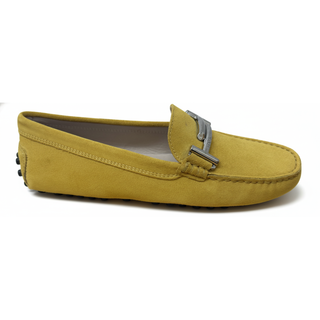 TODS WOMENS LOAFERS IN AMBER