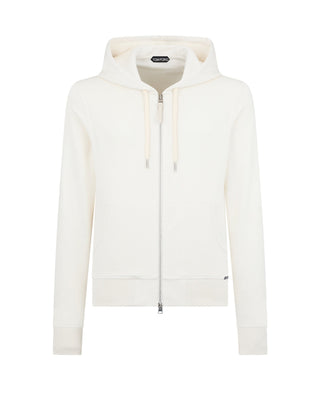 Tom Ford Mens Drawstring Hoodie In White