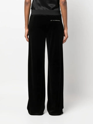 Tom Ford Womens Velvet Zippered Trousers In Black
