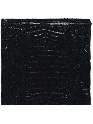 Tom Ford Womens Croc Embossed Mini Skirt In Black