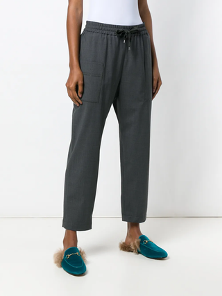 Brunello Cucinelli Womens Dark Grey Pants