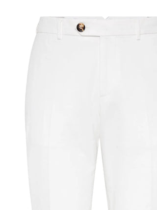 Brunello Cucinelli Mens Trousers In White