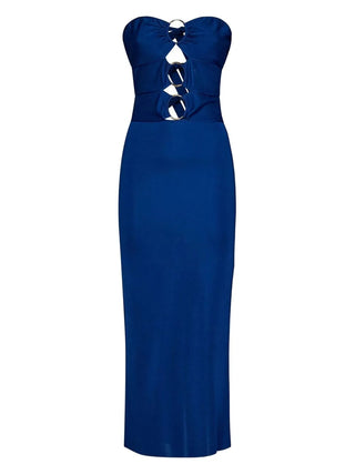 Tom Ford Womens Strapless Dress In Blue