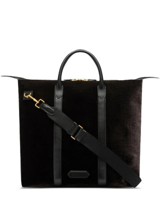 Tom Ford Mens Handle Travel Bag in Brown