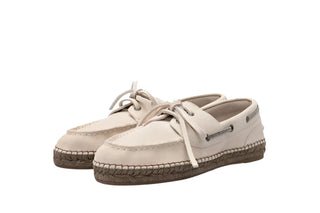 Brunello Cucinelli Women's Laced Shoes In Beige Strap Detail