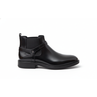 Tod's Mens Black Leather Ankle Boots