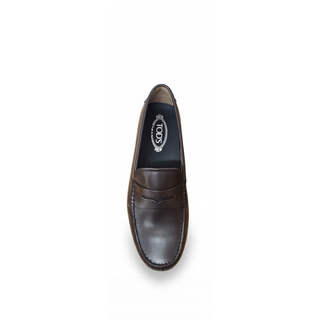 TODS MENS LOAFERS IN BROWN