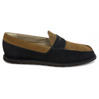 TODS MENS LOAFERS IN BLACK MULTI