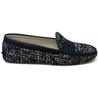 TODS WOMENS LOAFERS IN BLACK MULTI