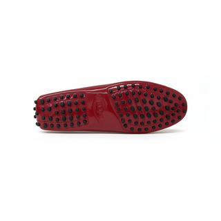 TODS WOMENS LOAFERS IN RUBY