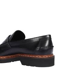 Men's Tod’s Black Leather Carrarmato Loafer In Black