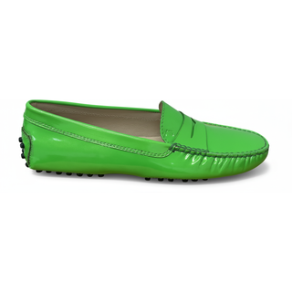 TODS WOMENS LOAFERS IN GREEN