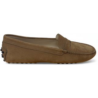 TODS WOMENS LOAFERS IN CARAMEL
