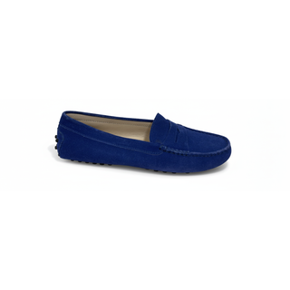 TODS WOMENS LOAFERS IN BLUE