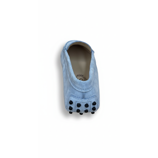 TODS WOMENS LOAFERS IN LIGHT BLUE