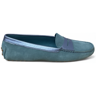 TODS WOMENS LOAFERS IN BLUE
